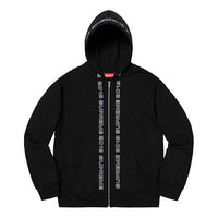 Supreme SS19 Topline Zip Up Sweatshirt logo SUP-SS19-10375
