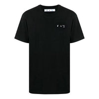 Off-White SS21 Logo Short Sleeve Ordinary Version Black OMAA027S21JER0041001