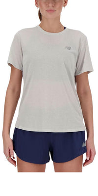 (WMNS) New Balance Athletics T-Shirt Asia Sizing 'Ash Heather' WT41253A-HH