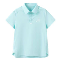 (GS) ASICS Logo Polo Shirt 'Blue' 332241173033-89GR