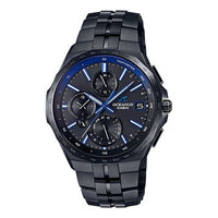 Men's CASIO Full Solar Energy Quartz Waterproof Bluetooth Calendar Watch Solar Powered Mens Black Analog OCW-S5000B-1AJF
