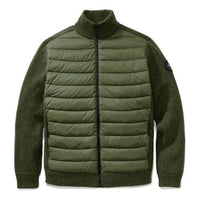 Canada Goose Hybridge Black Label Knitted Down Jacket For Men Grey/Green 6930M-663