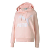 (WMNS) PUMA Casual Sports Hoodie Pink Red 595915-17