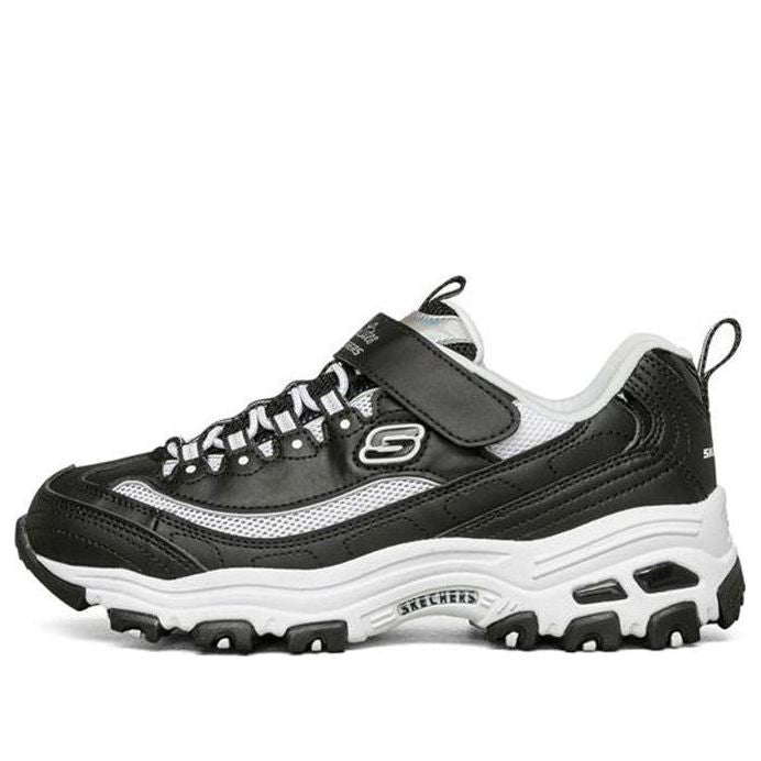 (GS) Skechers D'Lites 'Black White' 302504L-BLK