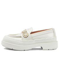 (WMNS) Gucci Loafer 'White and metallic leather' 752854-AACEW-9071