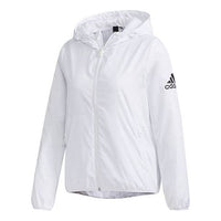(WMNS) adidas Alphabet Logo Flower Sports Hooded Jacket White FM9304