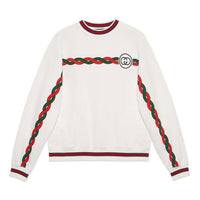 Gucci Cotton Sweatshirt With Interlocking G 'White' 692351-XJD7R-9125
