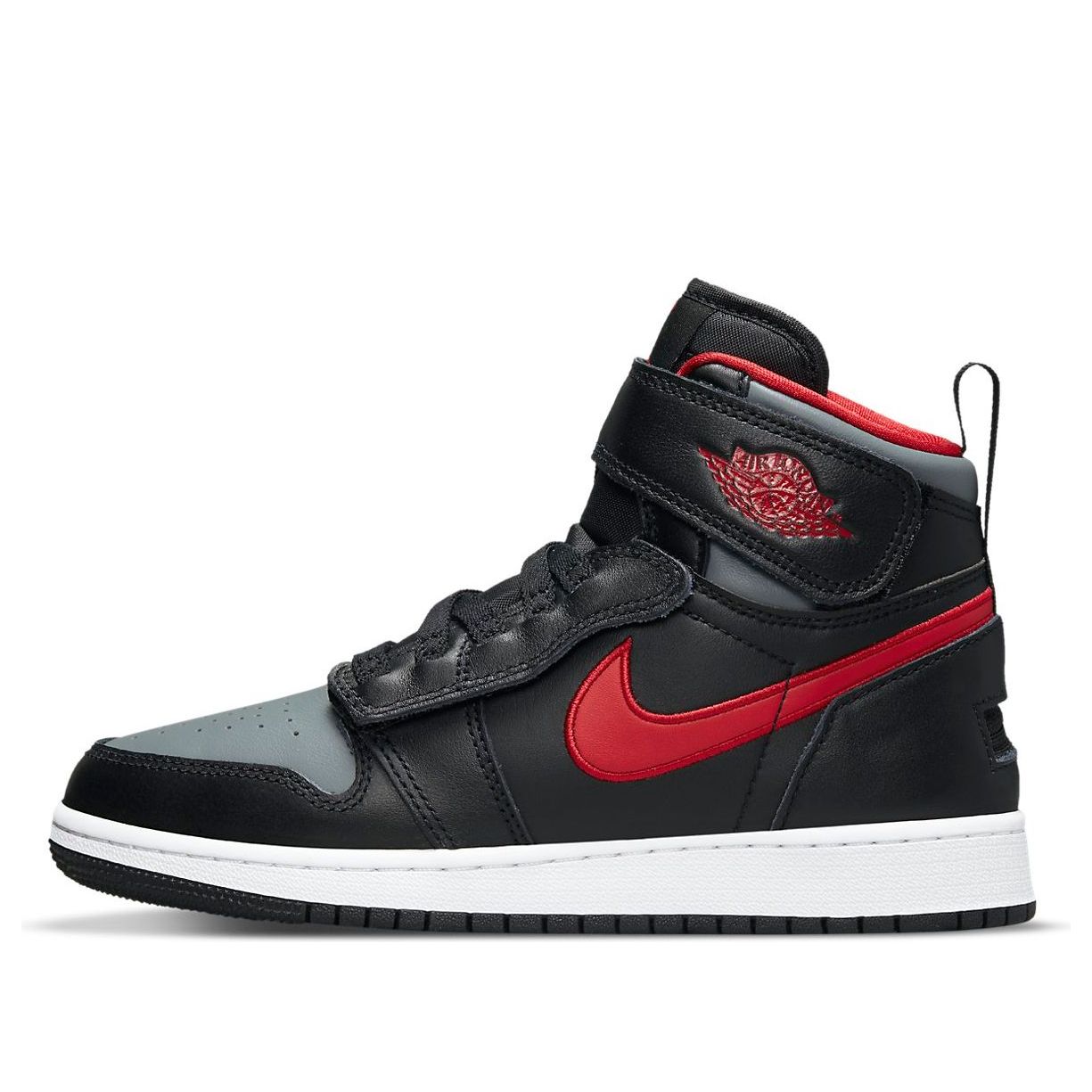 (GS) Air Jordan 1 High FlyEase 'Smoke Grey Gym Red' DC7986-006