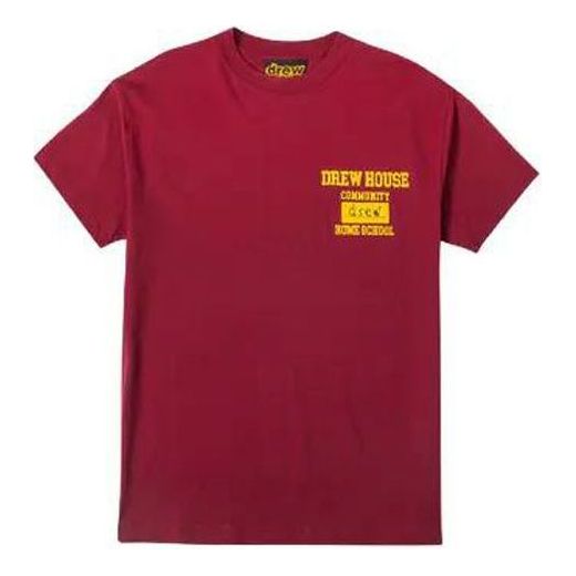 Drew House Burgundy Community T-shirt 'Red' DR-SS20-68