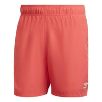 adidas originals Logo Printing Straight Sports Shorts Red HE9423