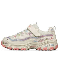(GS) Skechers D'lites Shoes 'Beige Multi' 664178L-NAT