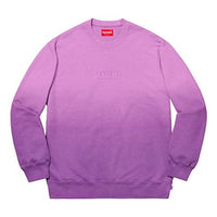 Supreme SS19 Gradient Round Neck Long Sleeves Unisex Purple SUP-SS19-493