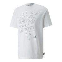 PUMA Lounge Graphic Tee 'White' 536853-02