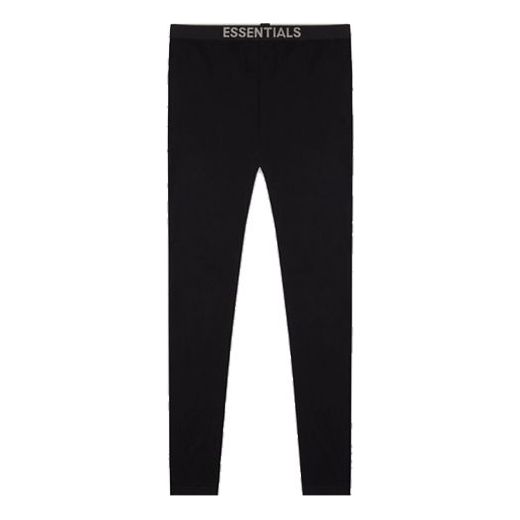 Fear of God Essentials FW20 Knit Logo Pants 'Black' FOG-FW20-183