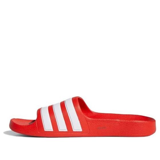 (GS) adidas Adilette Aqua Slides 'Red White' EF1750