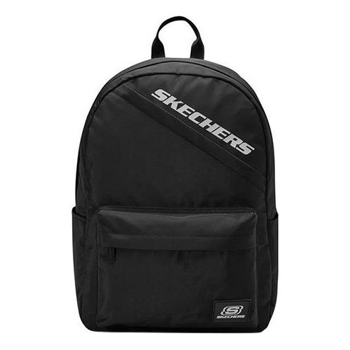 Skechers Zipper Closure Large Capacity Fabric Backpack 'Black White' L422U207-0018