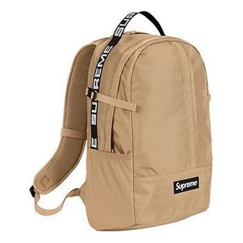 Supreme Backpack 'Tan Black White' SUP-SS18-411