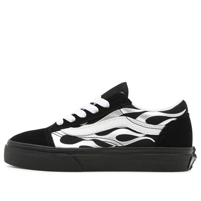 Vans Youth Metallic Flame Old Skool 'Black White' VN0A4VHV7US