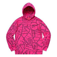 Supreme SS19 Gonz Embroidered Map Hooded Sweatshirt Pink SUP-SS19-657