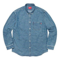 Supreme Jacquard Logos Denim Shirt 'Blue' SUP-SS20-513