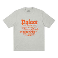PALACE Classic Alphabet Printing Short Sleeve Unisex Gray P20TS221