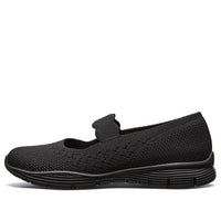 (WMNS) Skechers Seager Slip-on Shoes Black 49622-BBK