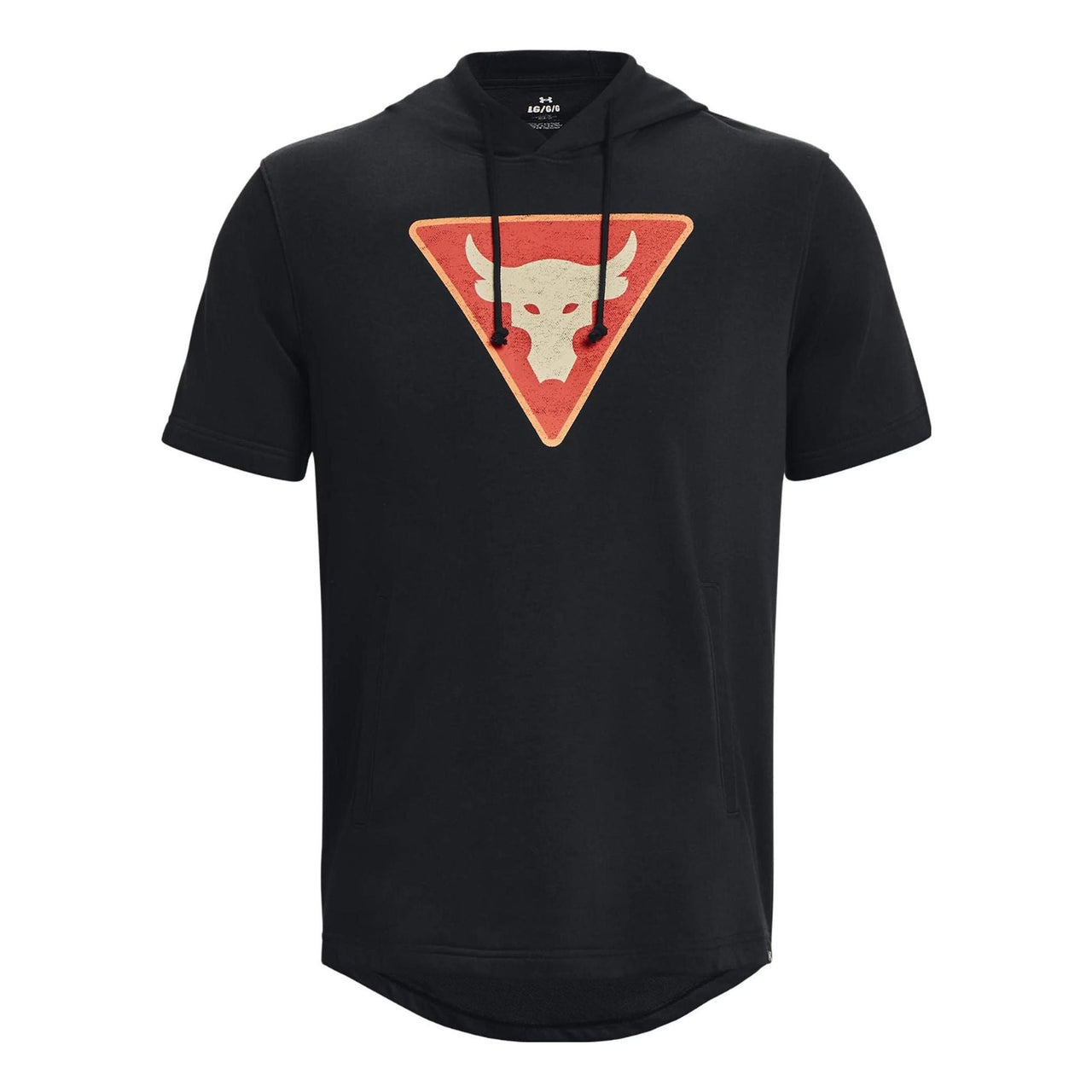 Under Armour Project Rock Terry Short Sleeve Hoodie 'Black' 1378019-001