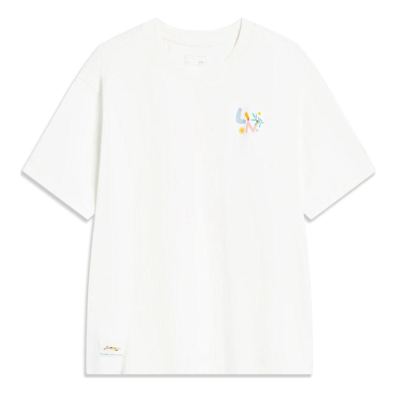 (WMNS) Li-Ning Anything Is Possible Graphic T-shirt 'White' AHST486-1