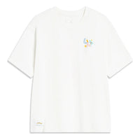 (WMNS) Li-Ning Anything Is Possible Graphic T-shirt 'White' AHST486-1