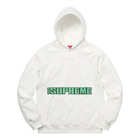 Supreme SS19 Blockbuster Hooded Sweatshirt 'White Green' SUP-SS19-1006