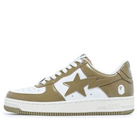 (WMNS) A BATHING APE Bape Sta Leather Low 'Beige' 1I70-291-021-BEIGE