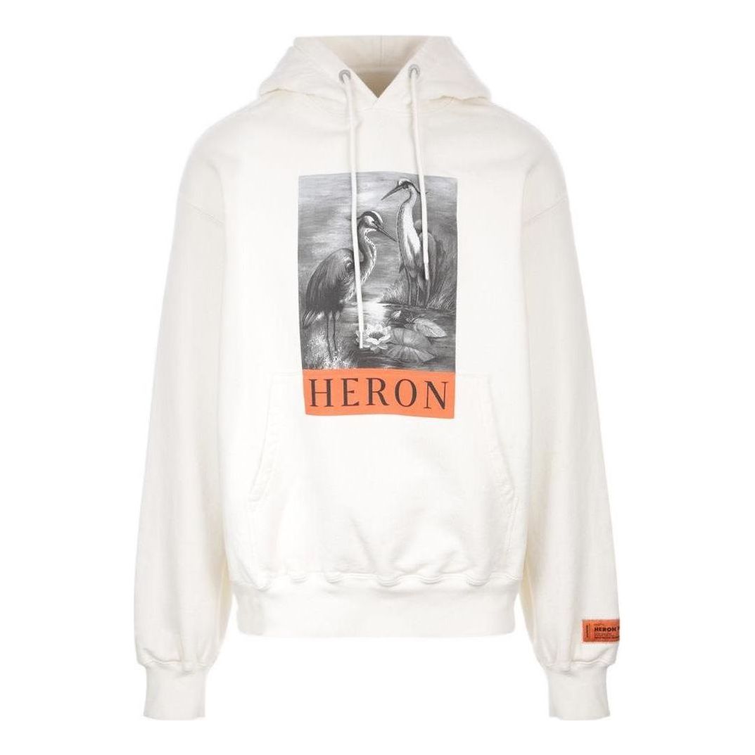 HERON PRESTON NF Heron BW Hoodie 'White Black' HMBB024C99JER0030110