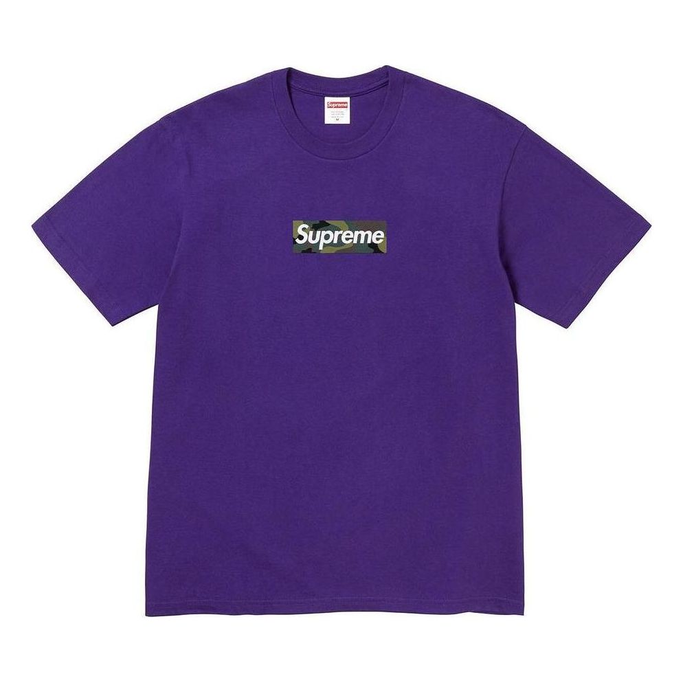 Supreme Box Logo T-Shirt 'Purple White' SUP-FW23-245
