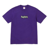 Supreme Box Logo T-Shirt 'Purple White' SUP-FW23-245