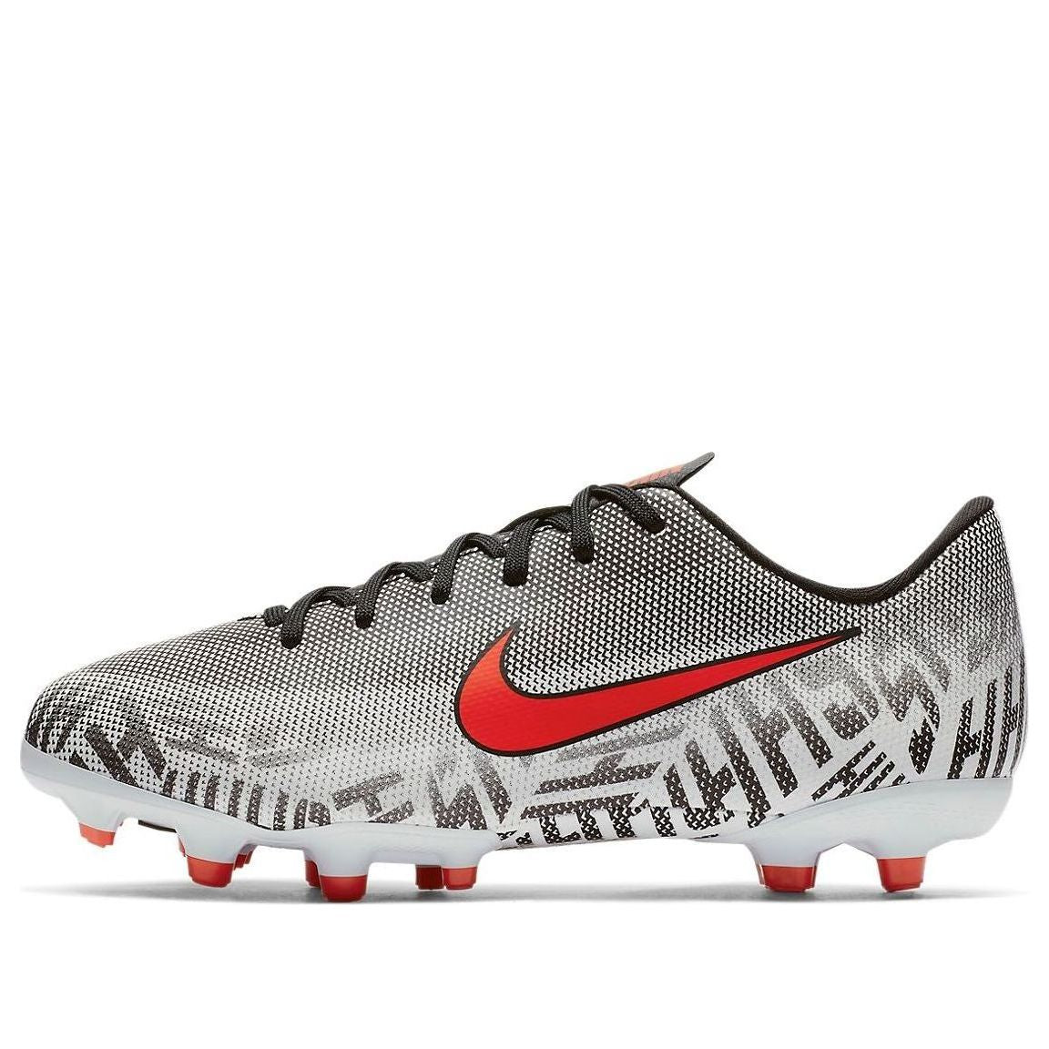 (GS) Nike Mercurial Vapor 12 Academy Neymar FG/MG 'Grey Red' AO2896-170