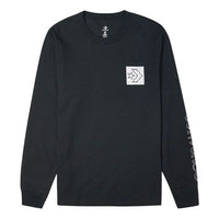 Converse Distorted Court Long Sleeve T-Shirt Asia Sizing 'Black' 10021108-A01