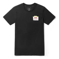 Vans Ap Diy Drop Short Sleeve Round Neck Couple Style Black VN0A3ZN5BLK