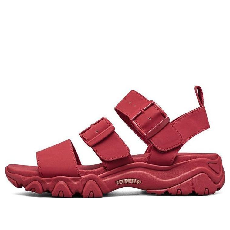 (WMNS) Skechers D'lites 2.0 Sandals Red 32998-RED