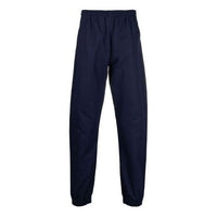 Men's Off-White Logo Solid Color Casual Long Pants/Trousers Loose Fit Blue OMCA164F21FAB0014545