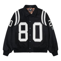 Stussy 80 Wool Varsity Jacket 'Black' 115713