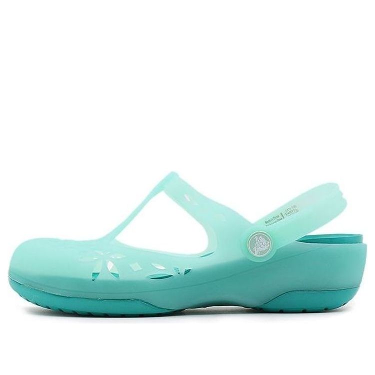 (WMNS) Crocs Shoes Sports sandals 'Green Dark Blue' 204939-3R6