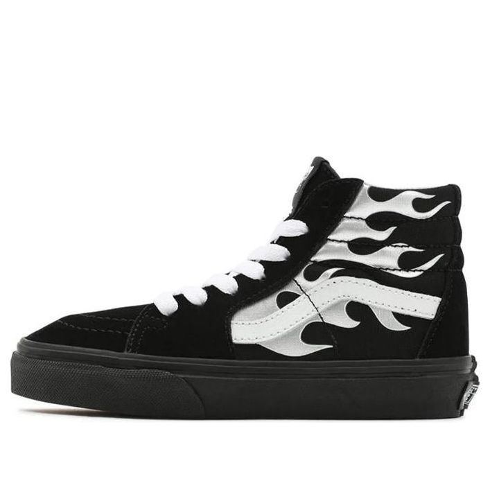 Vans Youth Metallic Flame SK8-HI Sneakers K Black/White VN0A4UI27US