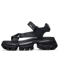 (WMNS) PRADA Sporty Woven Nylon Tape Sandals 'Black' 1X037M_3L74_F0002_F_050