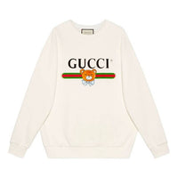 (WMNS) Kai x Gucci Crossover Teddy Bear Printing Cotton Pullover Hoodie White 617964-XJDJG-9095