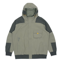 adidas Th Jkt South Colorblock Windproof Casual Fleece Lined Hooded Jacket Green GR6953