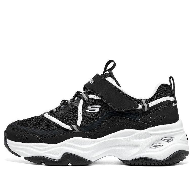 (GS) Skechers D'Lites 4.0 'Black White' 302587L-BKW