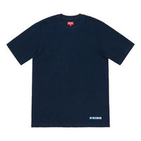 Supreme SS19 Waffle S/S Top Solid Color Short Sleeve Navy Blue SUP-SS19-10462