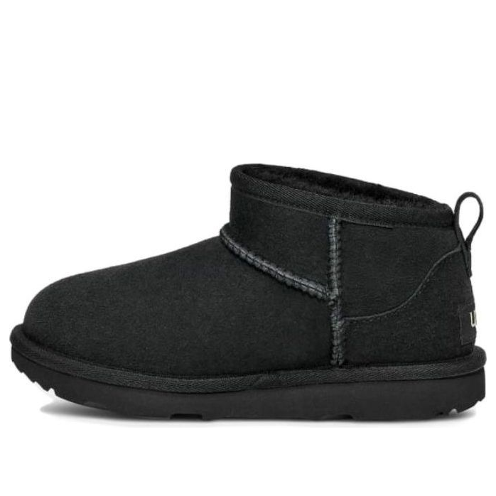 (GS) UGG Classic Ultra Mini Boot 'Black' 1130750K-BLK
