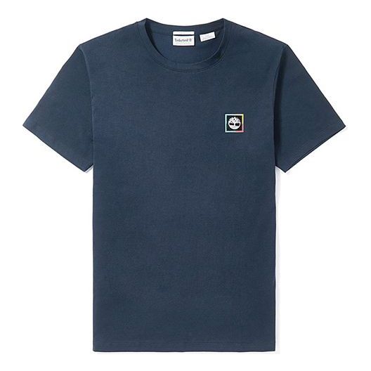 Men's Timberland Casual Short Sleeve Round Neck Blue A1Z18433