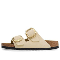 (WMNS) Birkenstock Arizona Big Buckle Nubuk Leather Narrow Fit 'Beige' 1026585